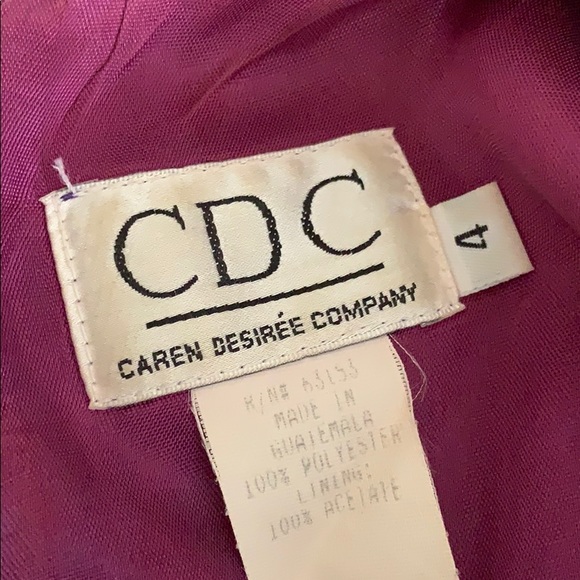 Dress purple sleeveless size 4 true size - Picture 4 of 4